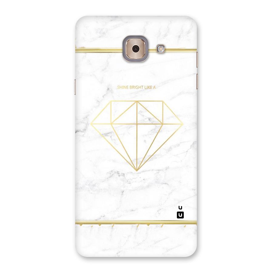 Bright Gold Diamond Back Case for Galaxy J7 Max