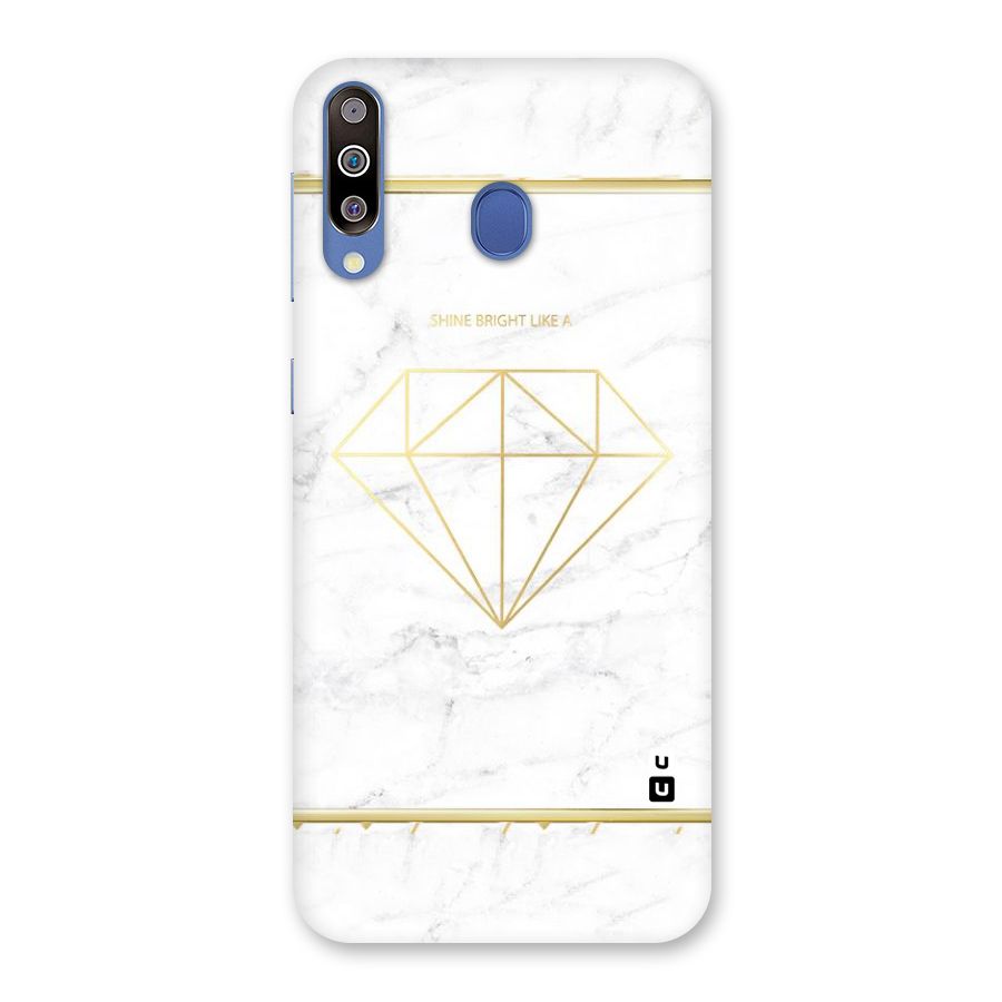 Bright Gold Diamond Back Case for Galaxy M30