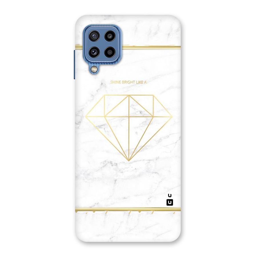 Bright Gold Diamond Back Case for Galaxy M32