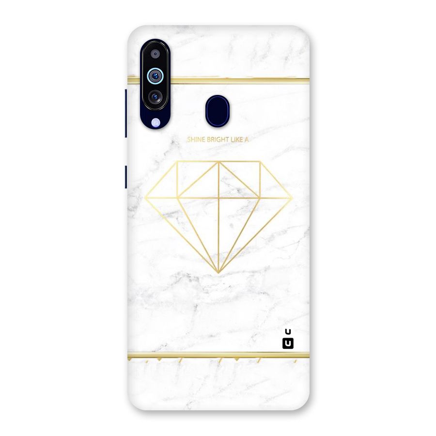 Bright Gold Diamond Back Case for Galaxy M40
