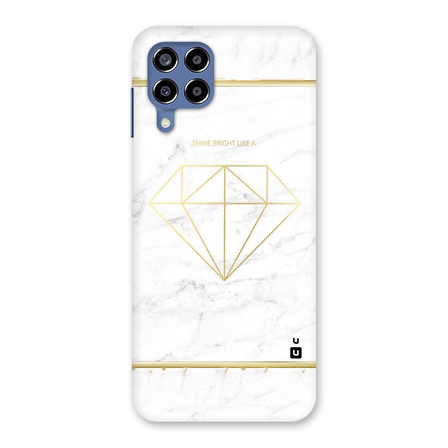 Bright Gold Diamond Back Case for Galaxy M53 5G