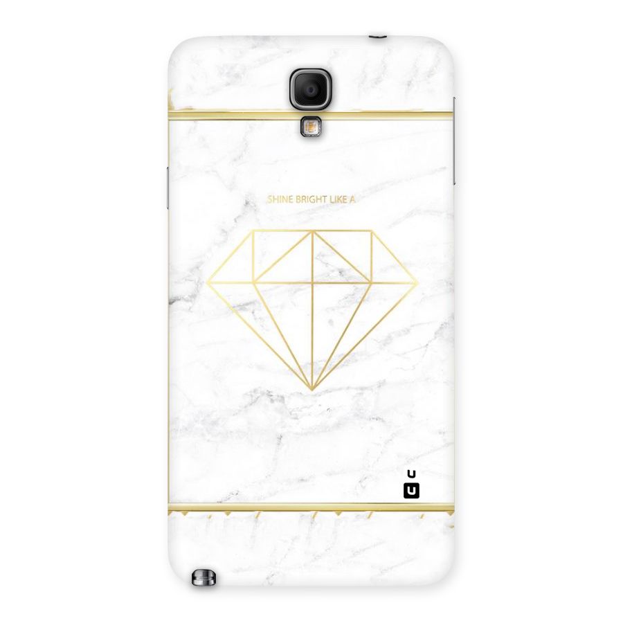 Bright Gold Diamond Back Case for Galaxy Note 3 Neo