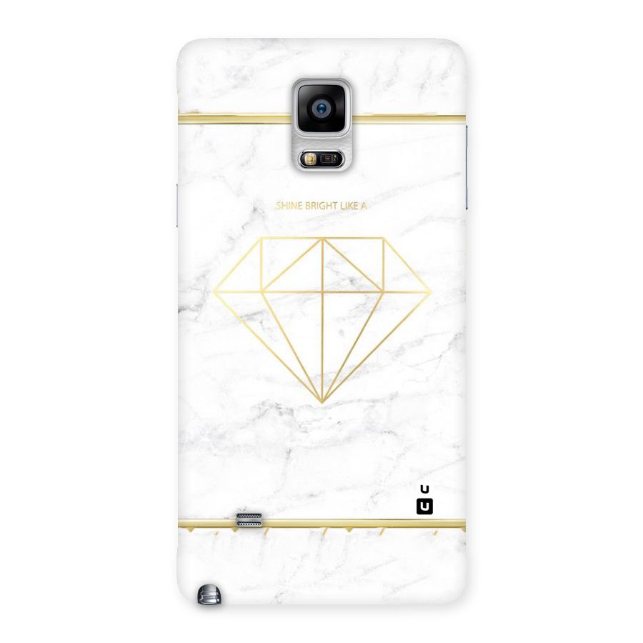 Bright Gold Diamond Back Case for Galaxy Note 4