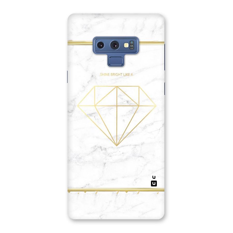 Bright Gold Diamond Back Case for Galaxy Note 9