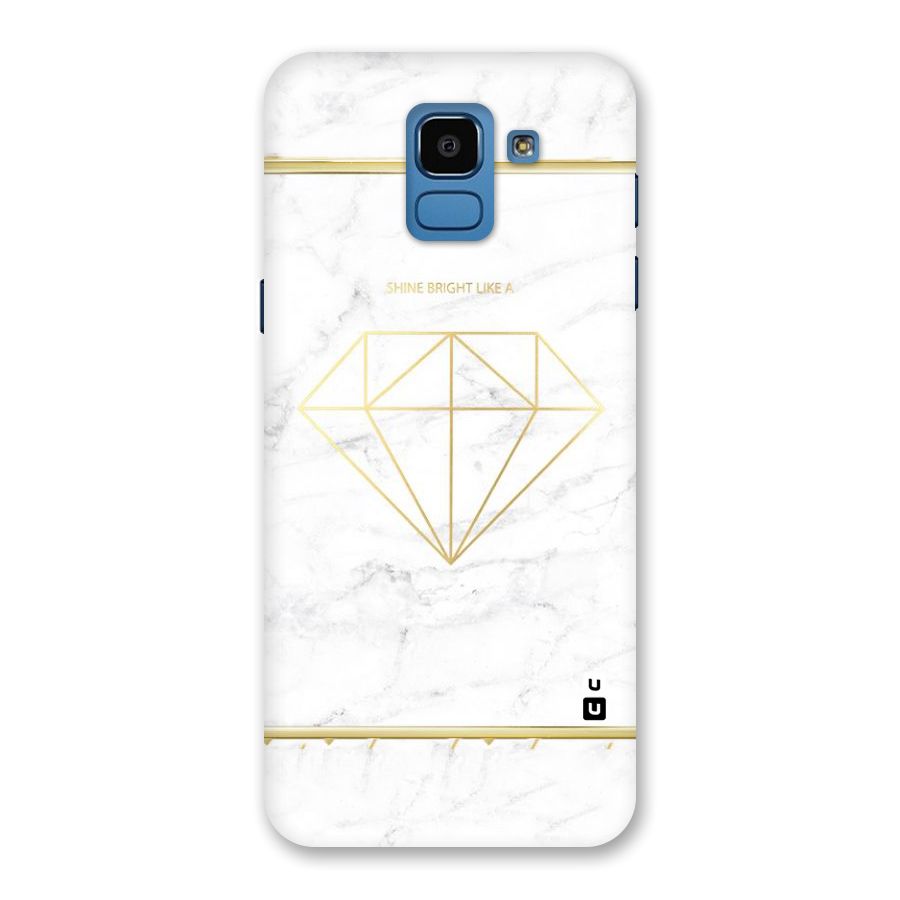 Bright Gold Diamond Back Case for Galaxy On6