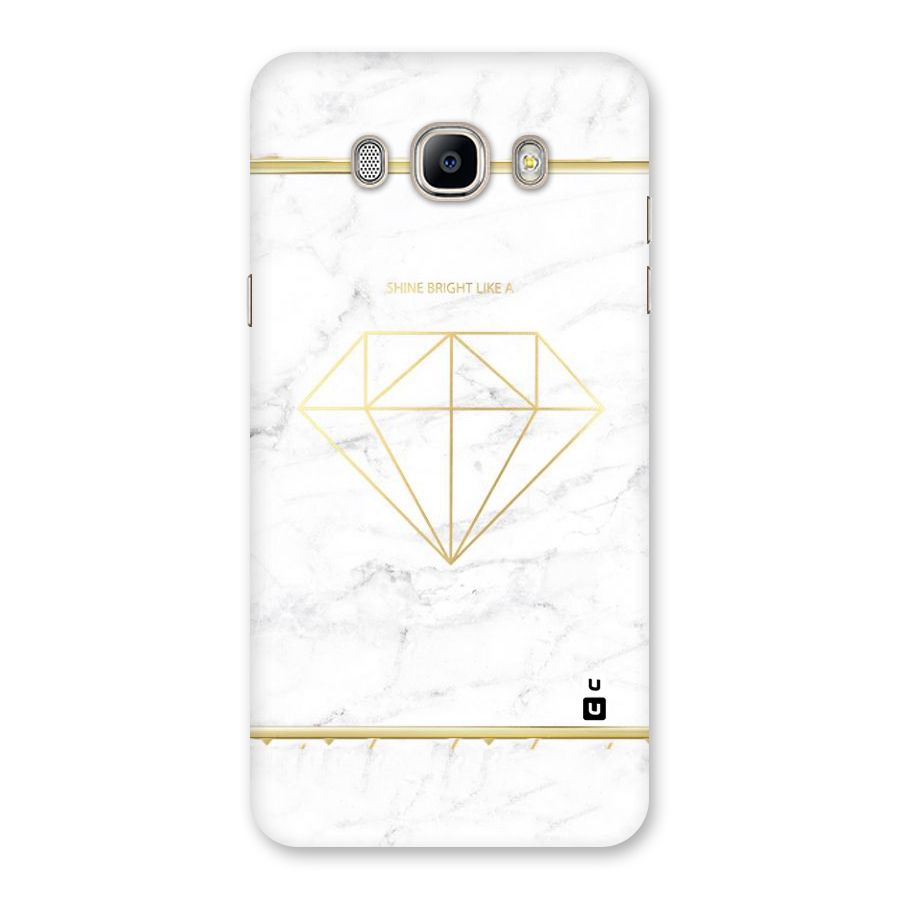 Bright Gold Diamond Back Case for Galaxy On8