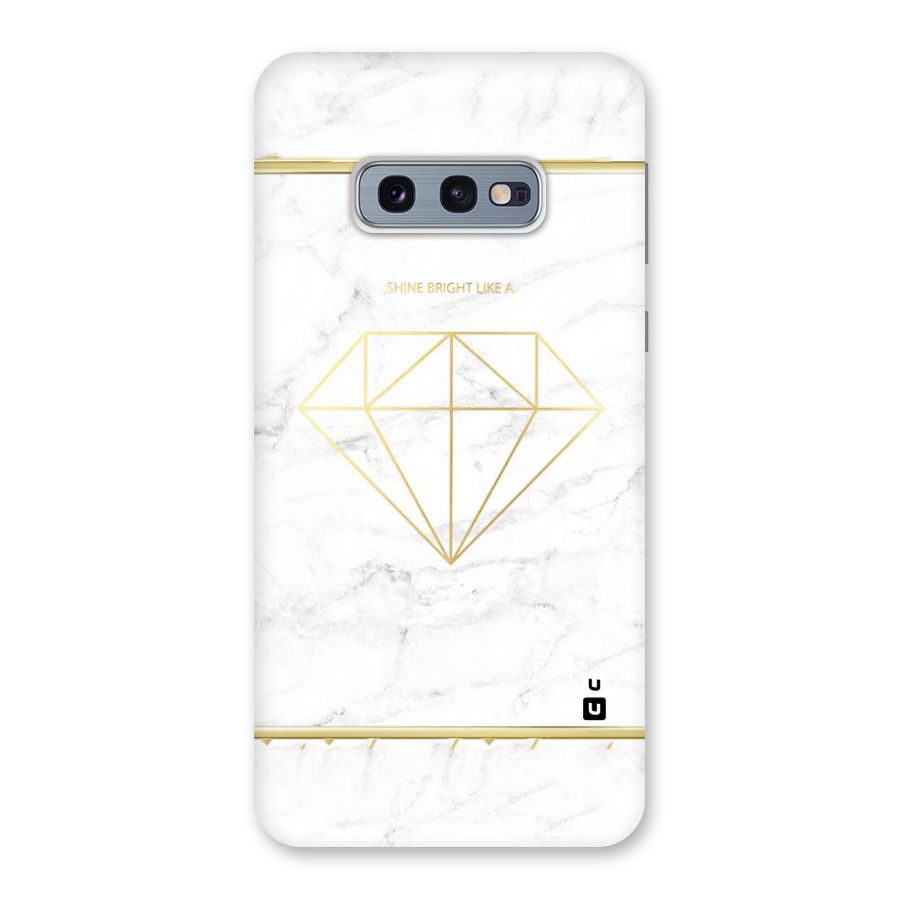 Bright Gold Diamond Back Case for Galaxy S10e