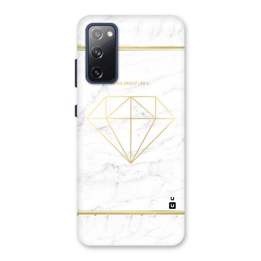 Bright Gold Diamond Back Case for Galaxy S20 FE