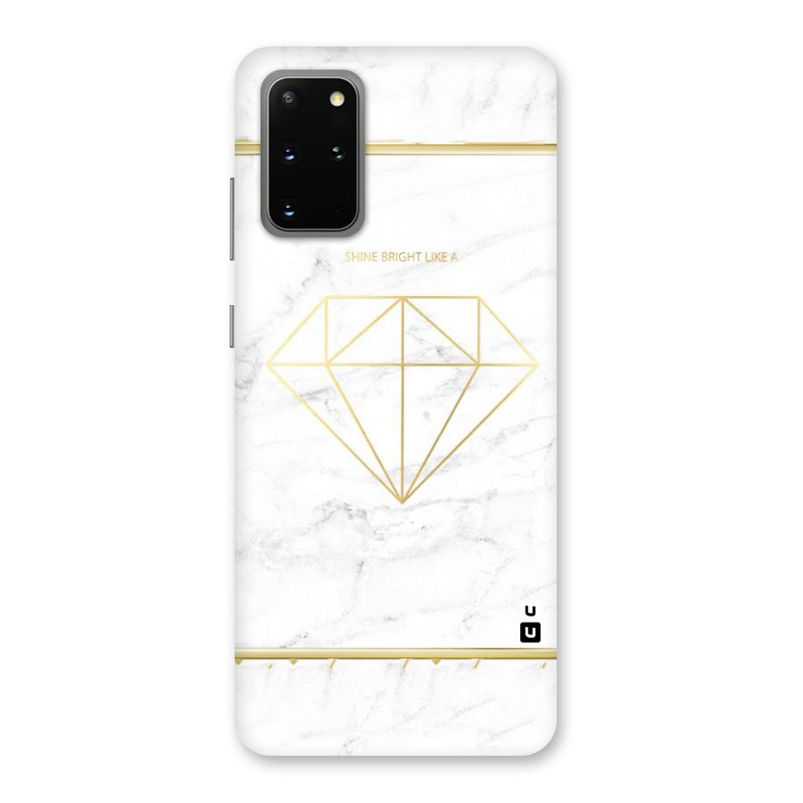 Bright Gold Diamond Back Case for Galaxy S20 Plus
