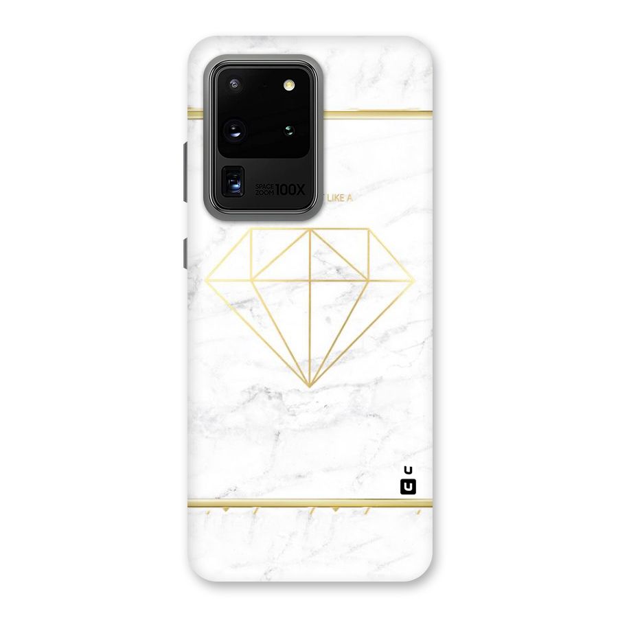 Bright Gold Diamond Back Case for Galaxy S20 Ultra