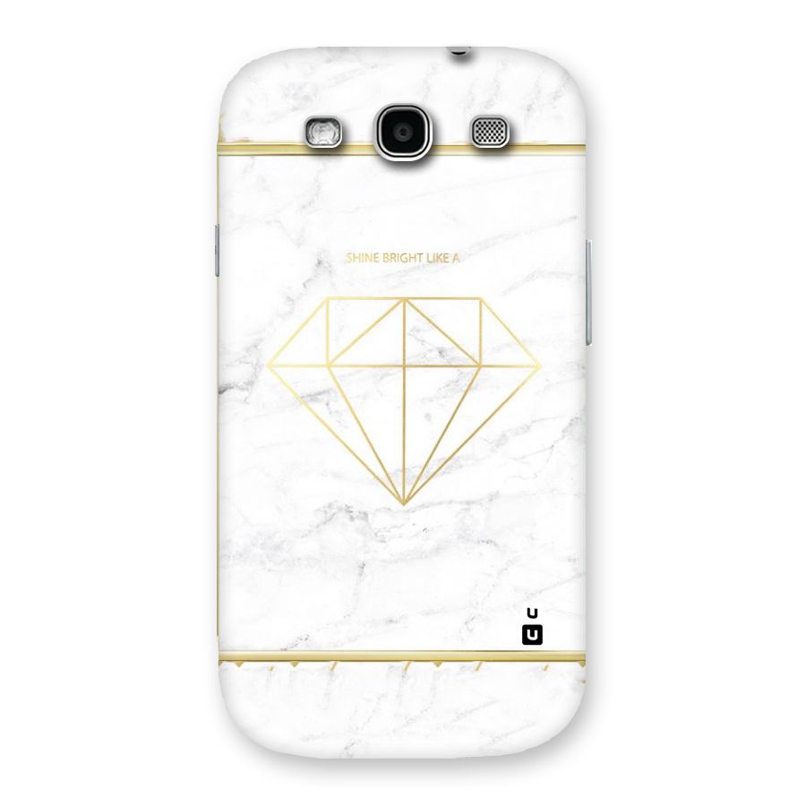 Bright Gold Diamond Back Case for Galaxy S3