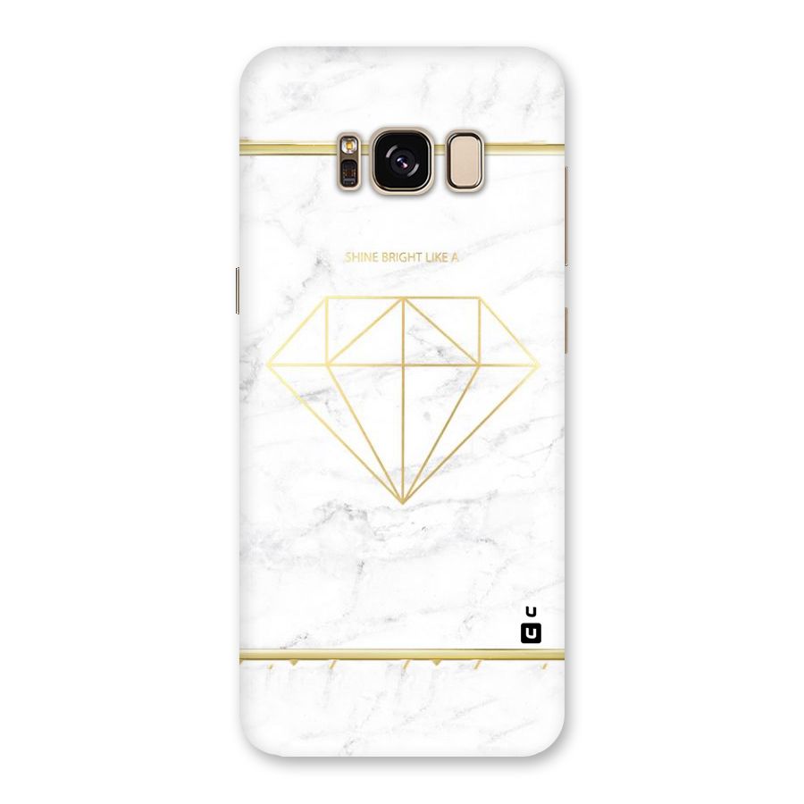 Bright Gold Diamond Back Case for Galaxy S8
