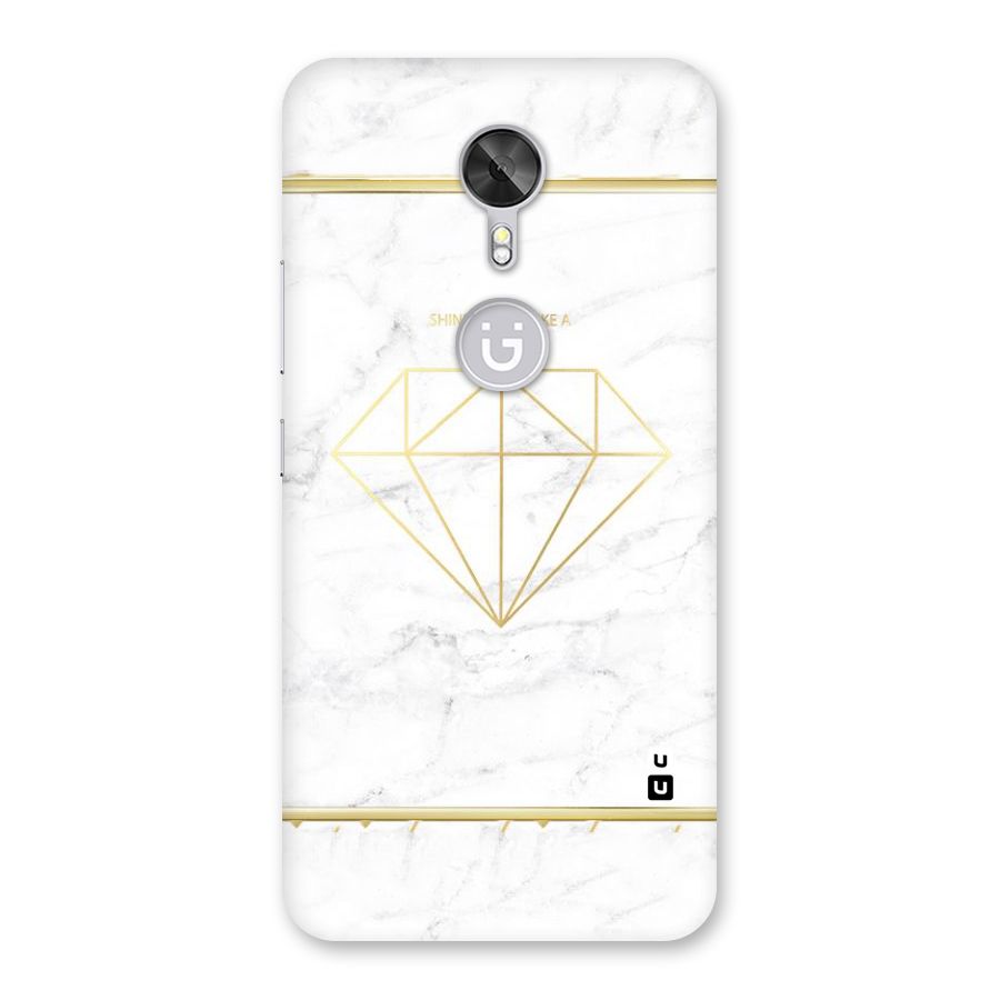 Bright Gold Diamond Back Case for Gionee A1