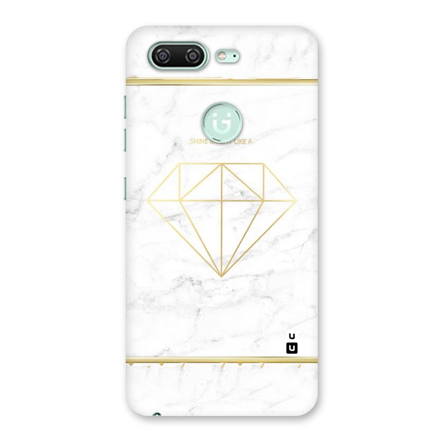 Bright Gold Diamond Back Case for Gionee S10
