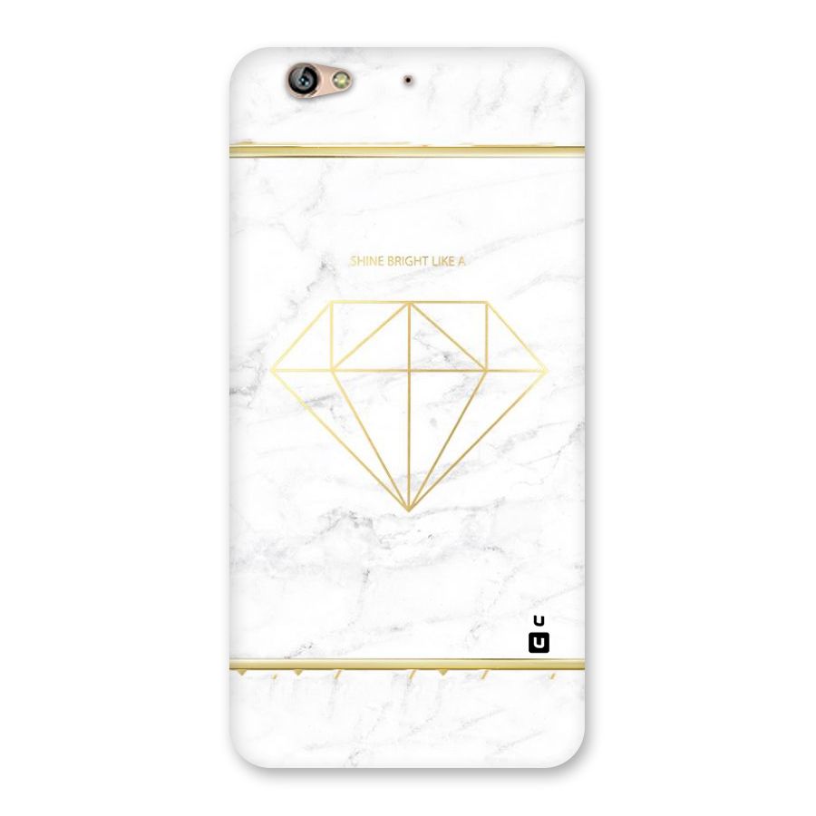 Bright Gold Diamond Back Case for Gionee S6