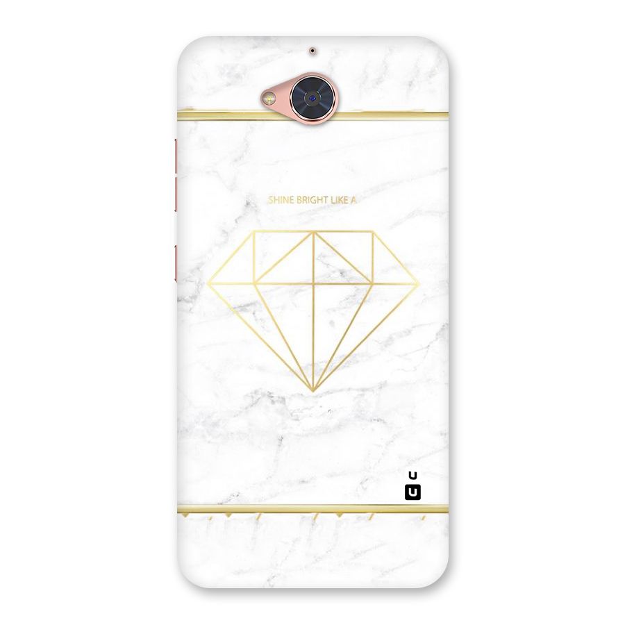 Bright Gold Diamond Back Case for Gionee S6 Pro