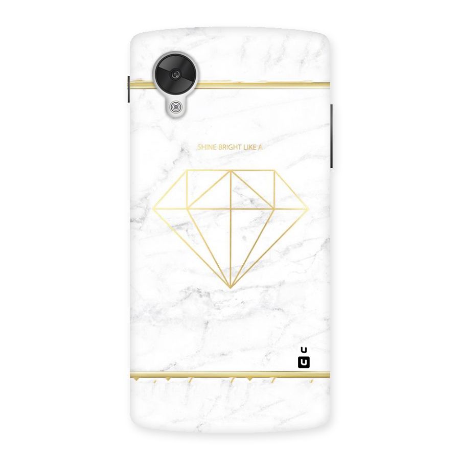 Bright Gold Diamond Back Case for Google Nexsus 5