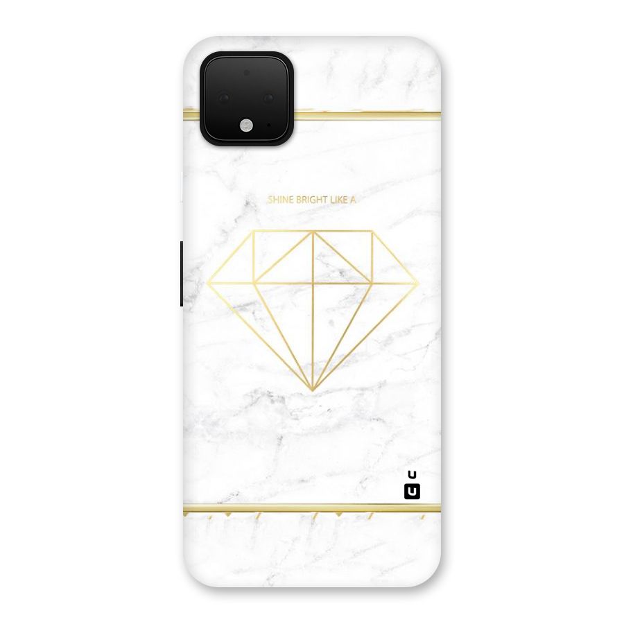 Bright Gold Diamond Back Case for Google Pixel 4 XL