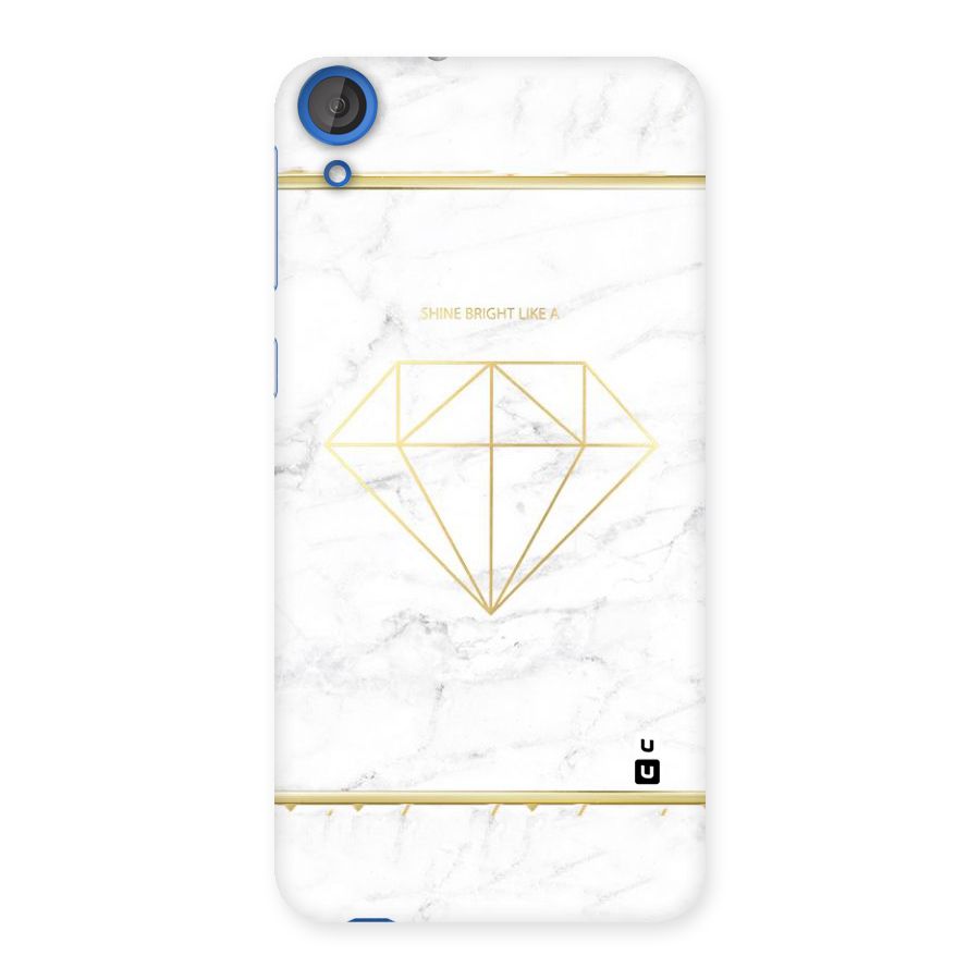 Bright Gold Diamond Back Case for HTC Desire 820