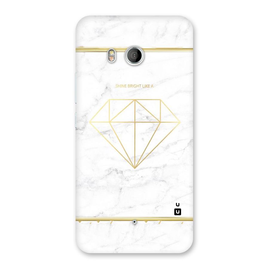 Bright Gold Diamond Back Case for HTC U11