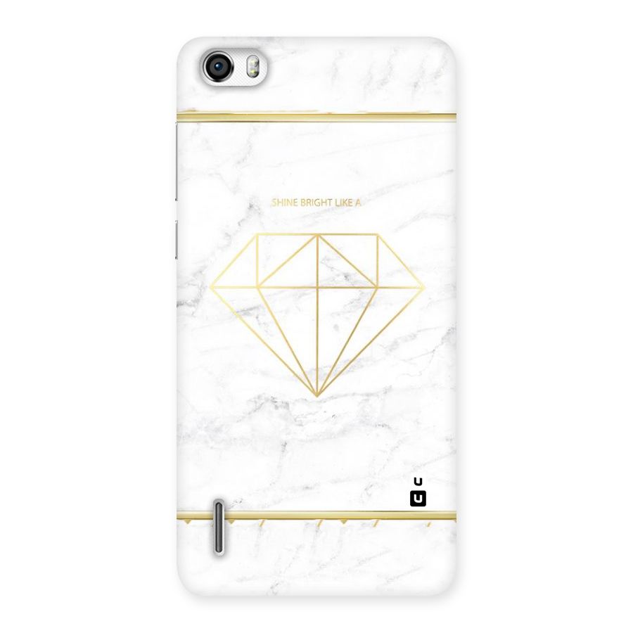 Bright Gold Diamond Back Case for Honor 6