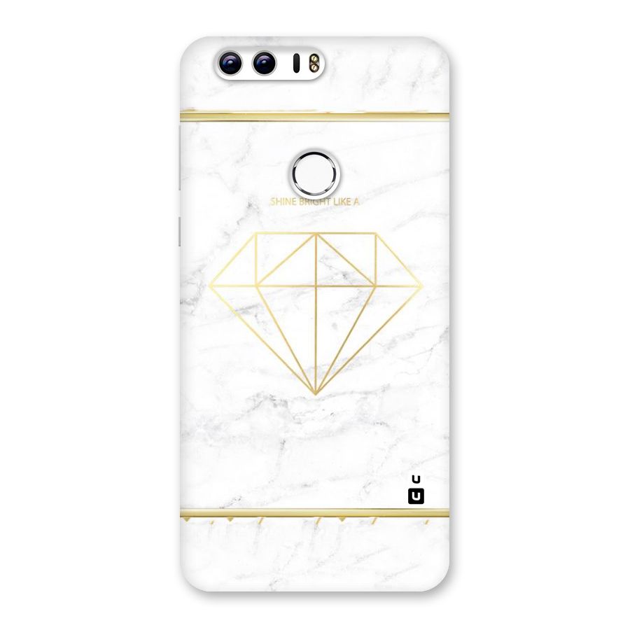 Bright Gold Diamond Back Case for Honor 8