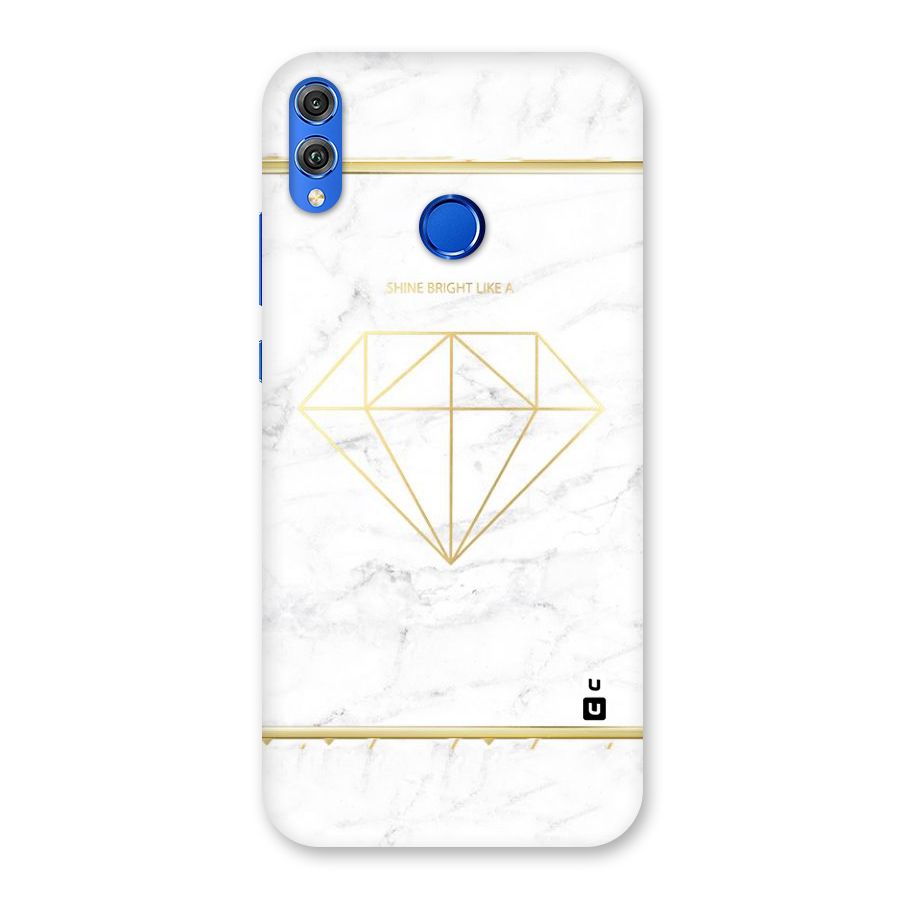 Bright Gold Diamond Back Case for Honor 8X