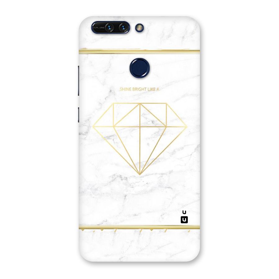 Bright Gold Diamond Back Case for Honor 8 Pro