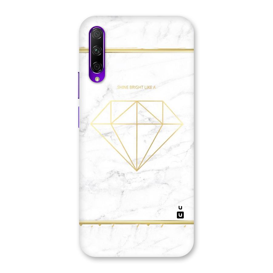 Bright Gold Diamond Back Case for Honor 9X Pro