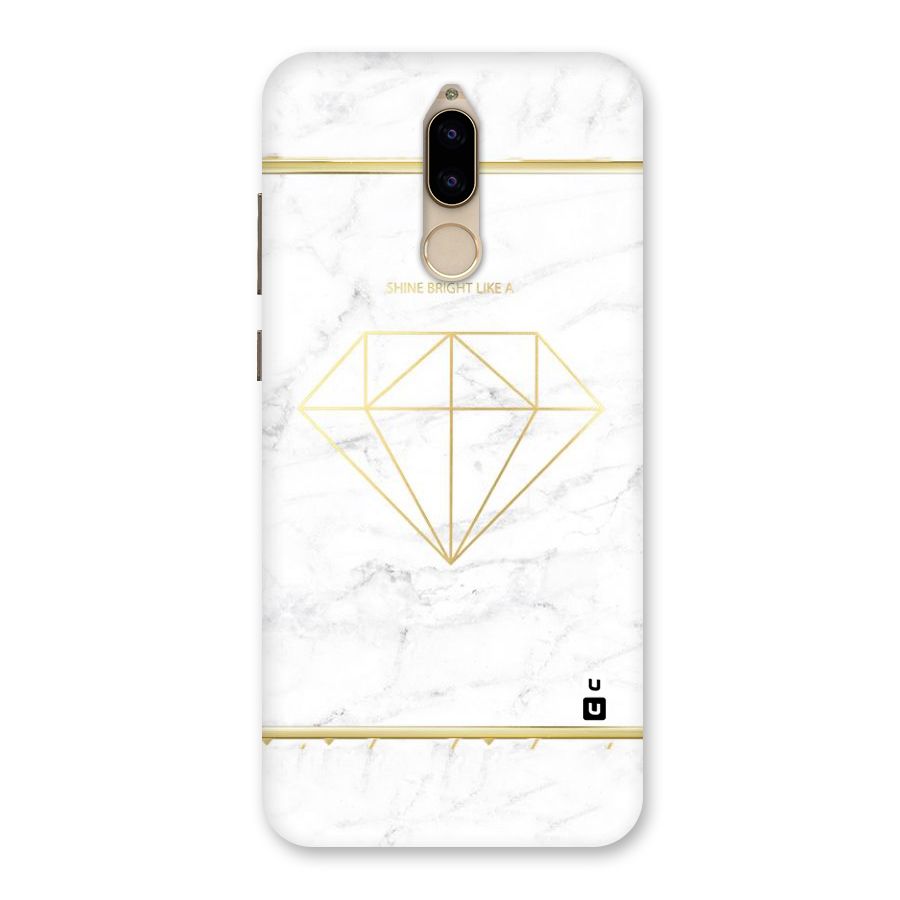 Bright Gold Diamond Back Case for Honor 9i