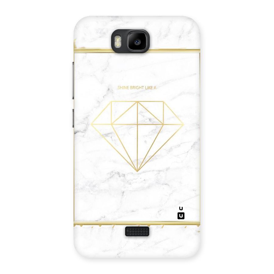 Bright Gold Diamond Back Case for Honor Bee