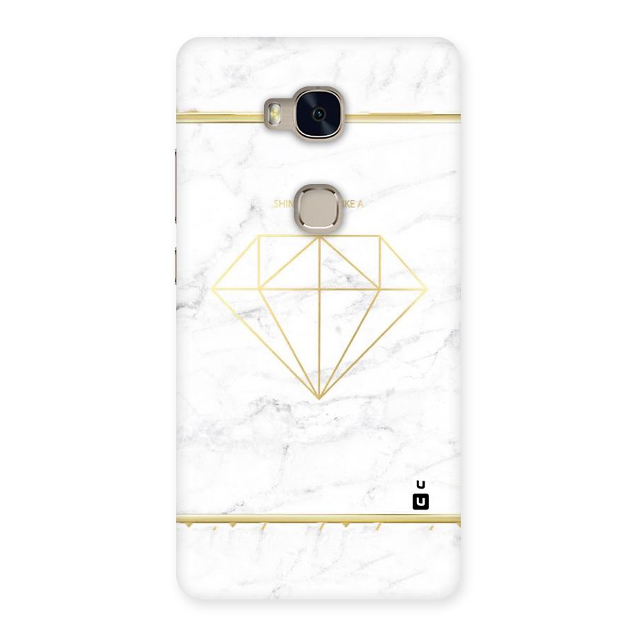 Bright Gold Diamond Back Case for Huawei Honor 5X