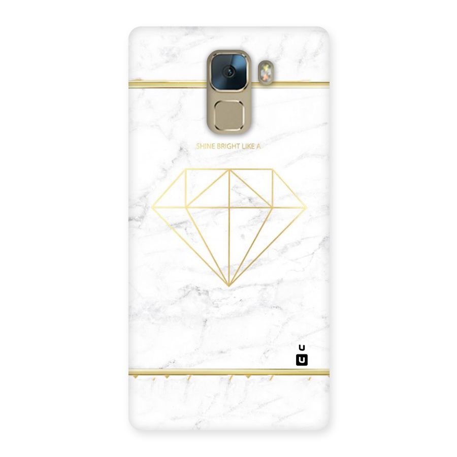Bright Gold Diamond Back Case for Huawei Honor 7