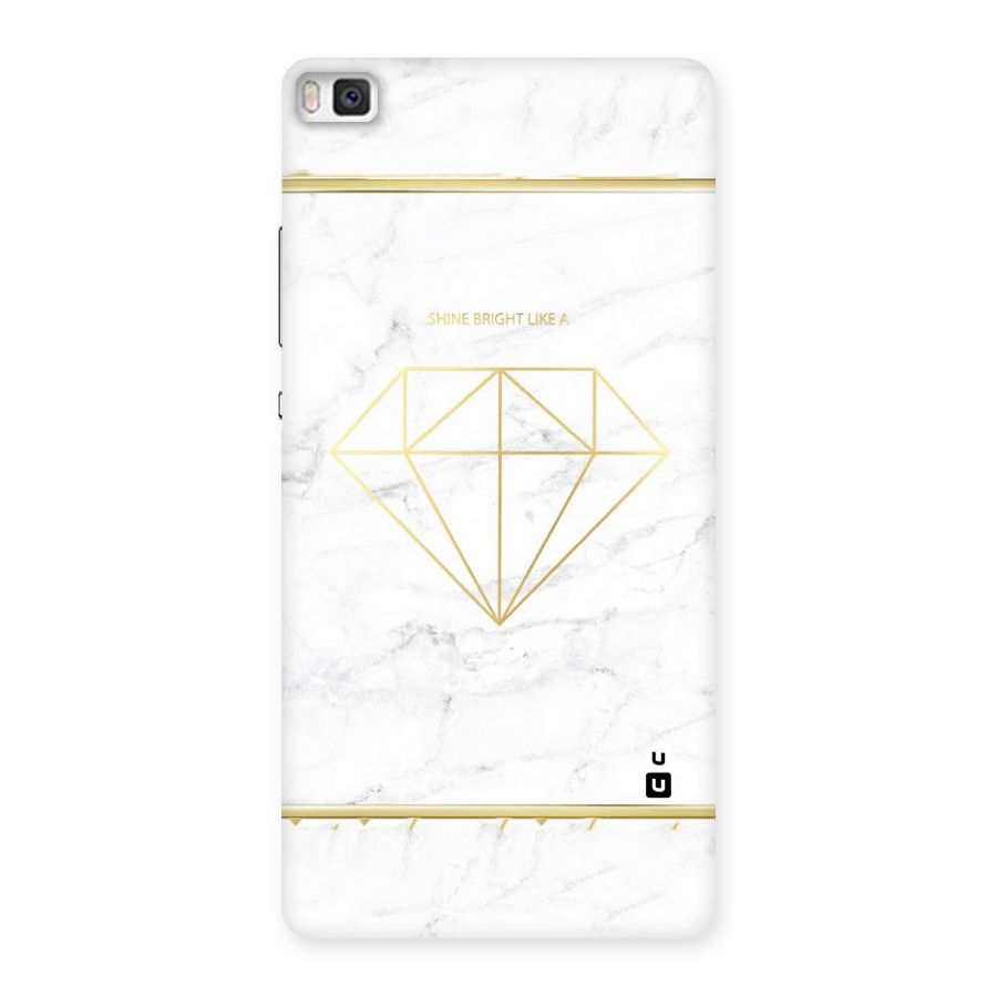 Bright Gold Diamond Back Case for Huawei P8