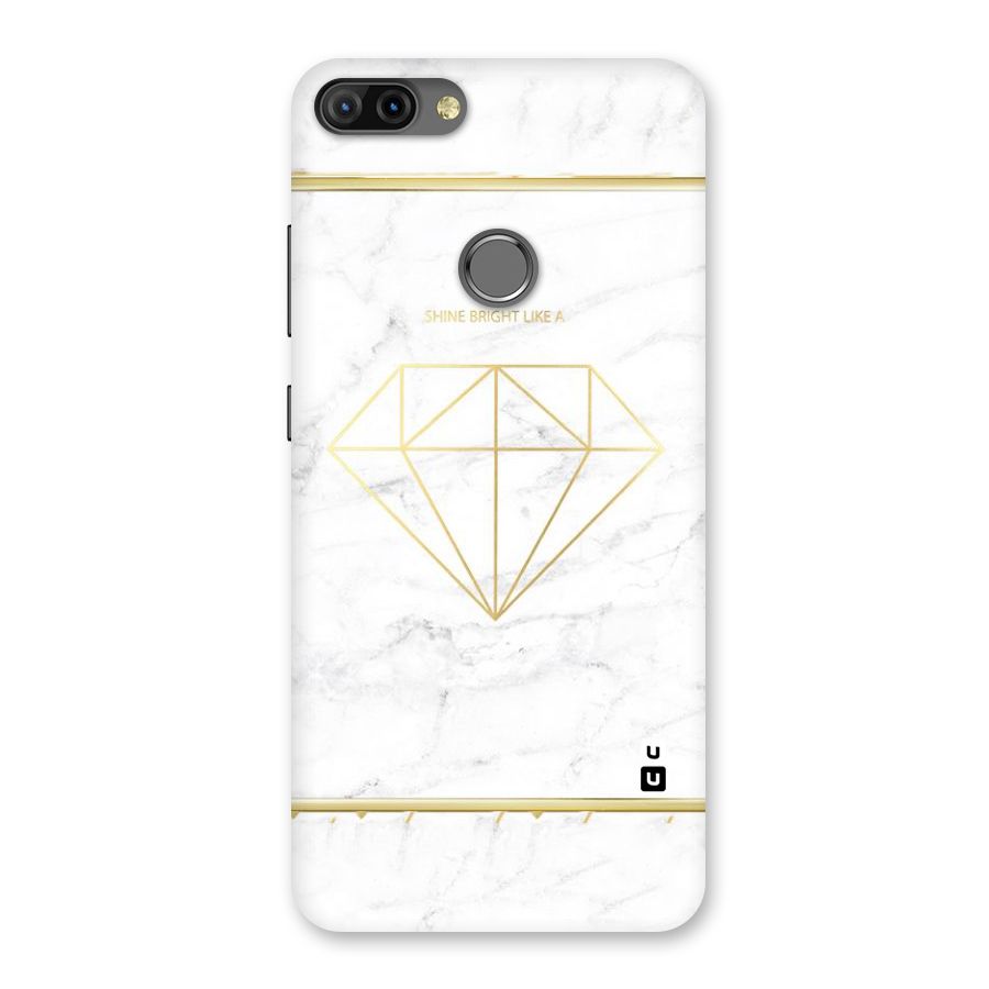 Bright Gold Diamond Back Case for Infinix Hot 6 Pro