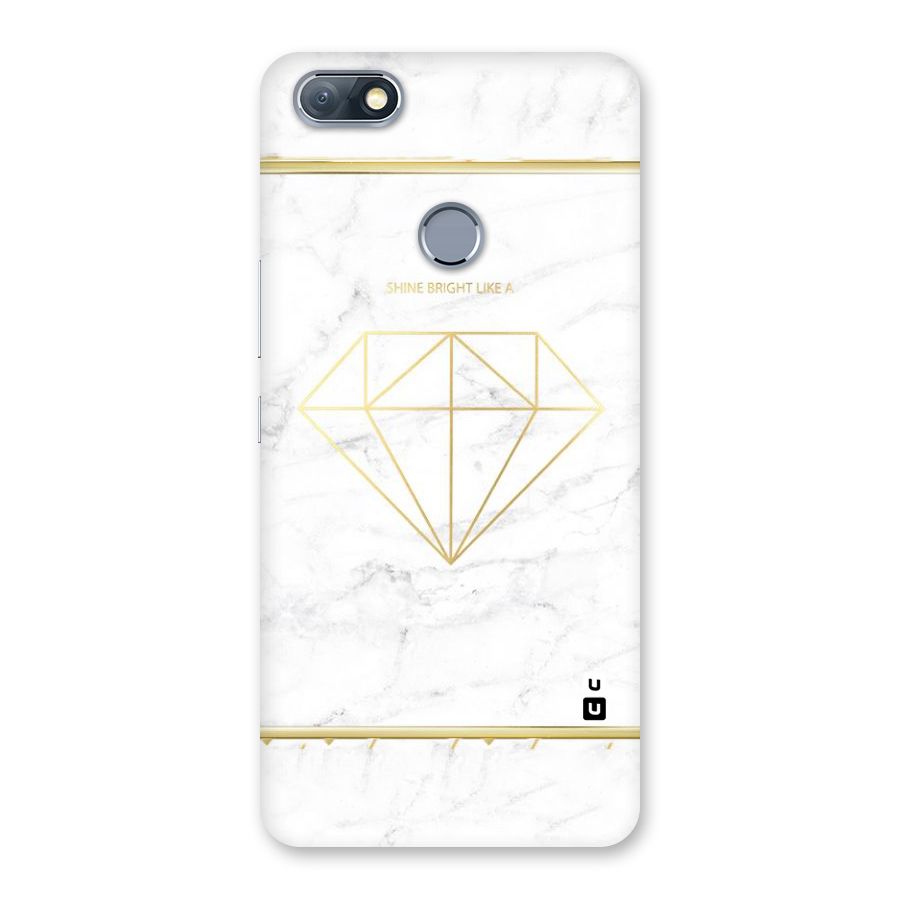 Bright Gold Diamond Back Case for Infinix Note 5