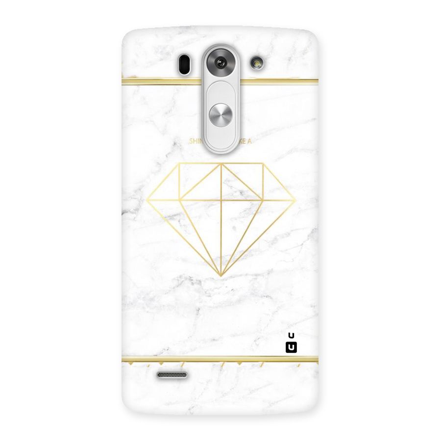 Bright Gold Diamond Back Case for LG G3 Beat