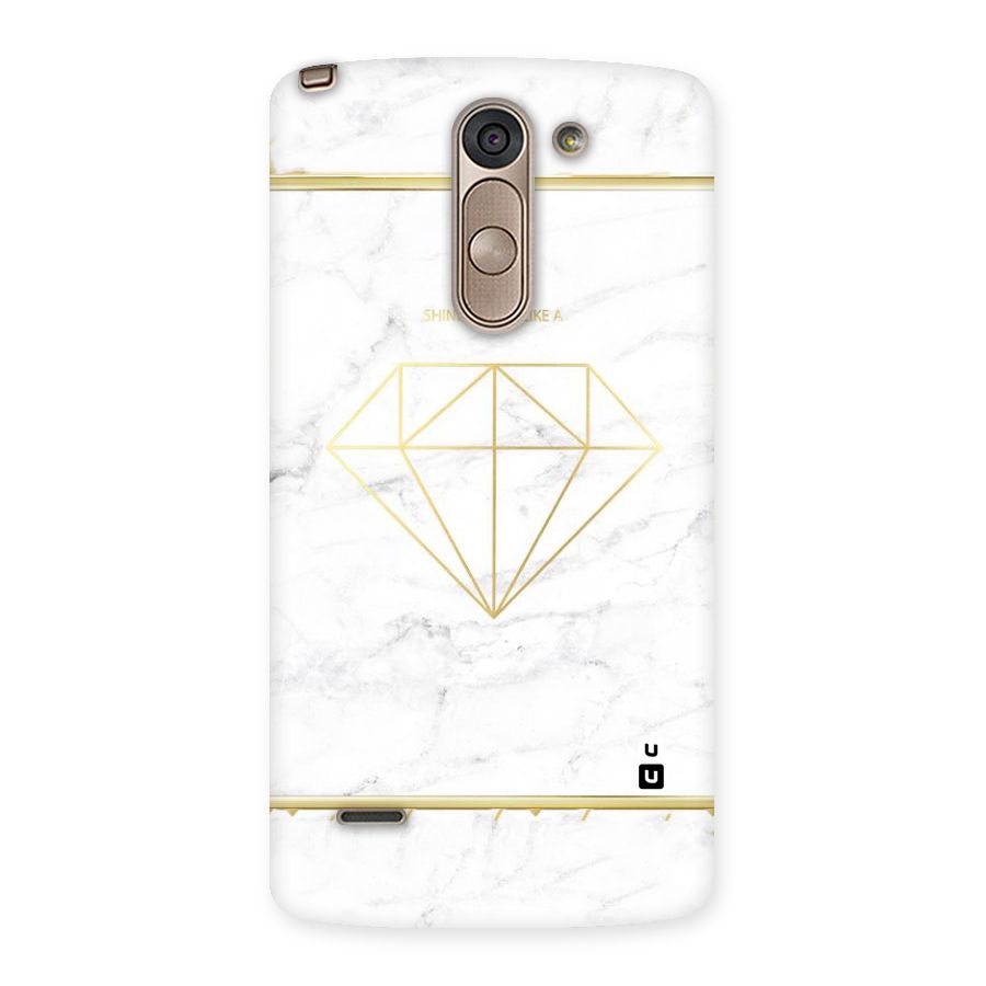 Bright Gold Diamond Back Case for LG G3 Stylus