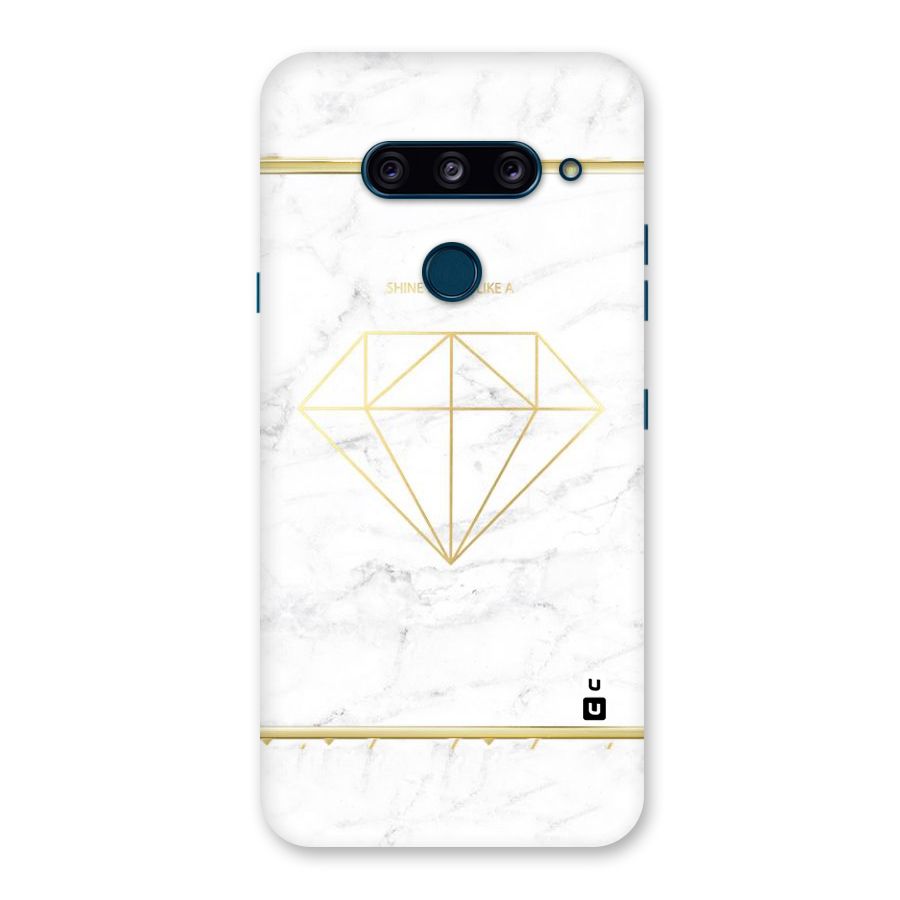 Bright Gold Diamond Back Case for LG  V40 ThinQ