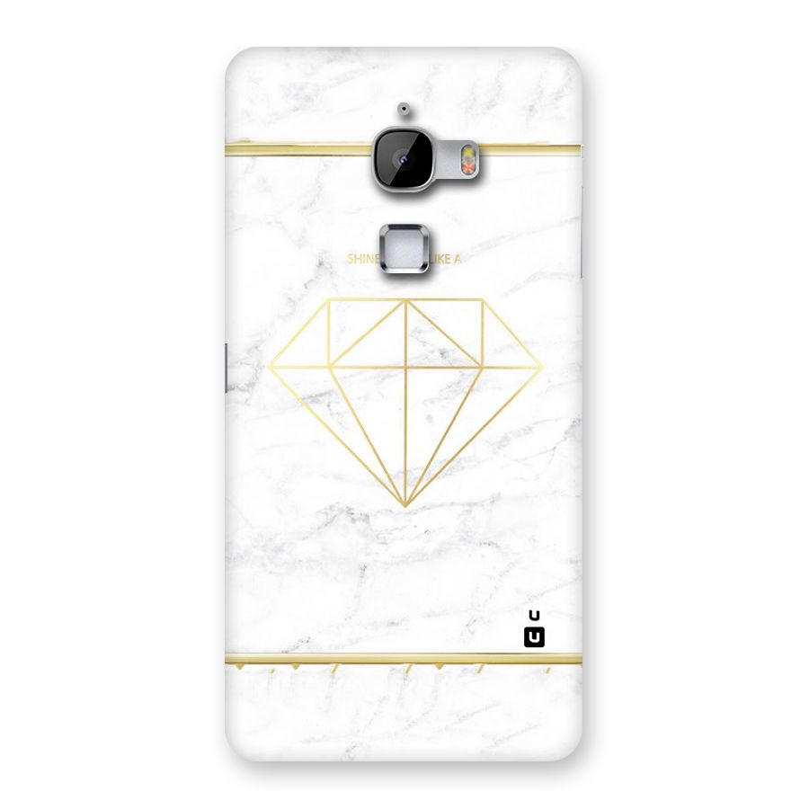 Bright Gold Diamond Back Case for LeTv Le Max