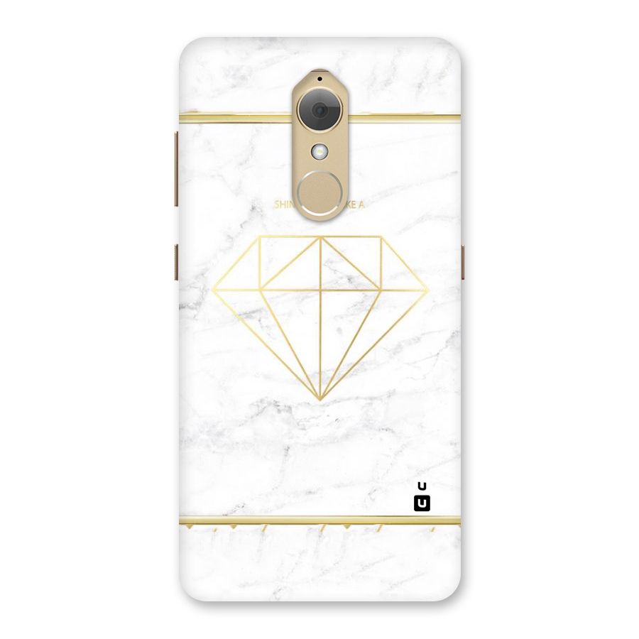 Bright Gold Diamond Back Case for Lenovo K8