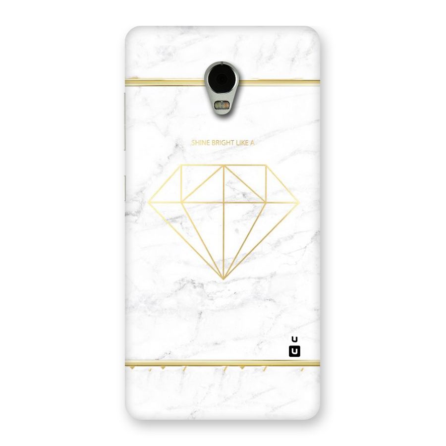 Bright Gold Diamond Back Case for Lenovo Vibe P1