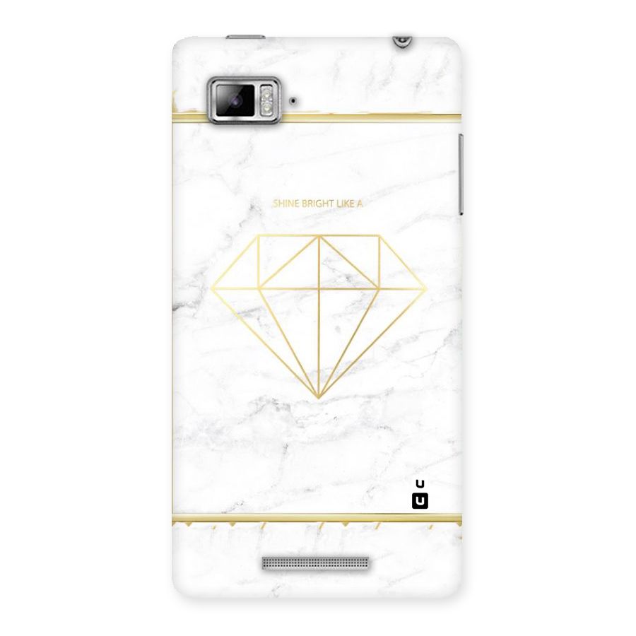 Bright Gold Diamond Back Case for Lenovo Vibe Z K910