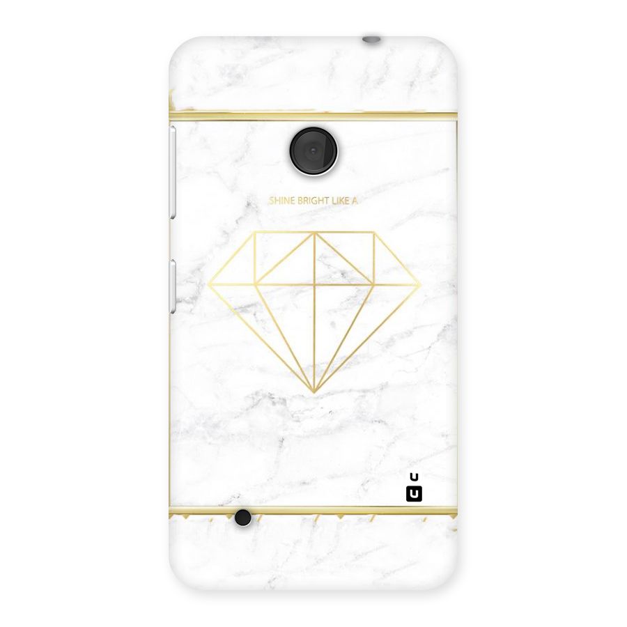 Bright Gold Diamond Back Case for Lumia 530