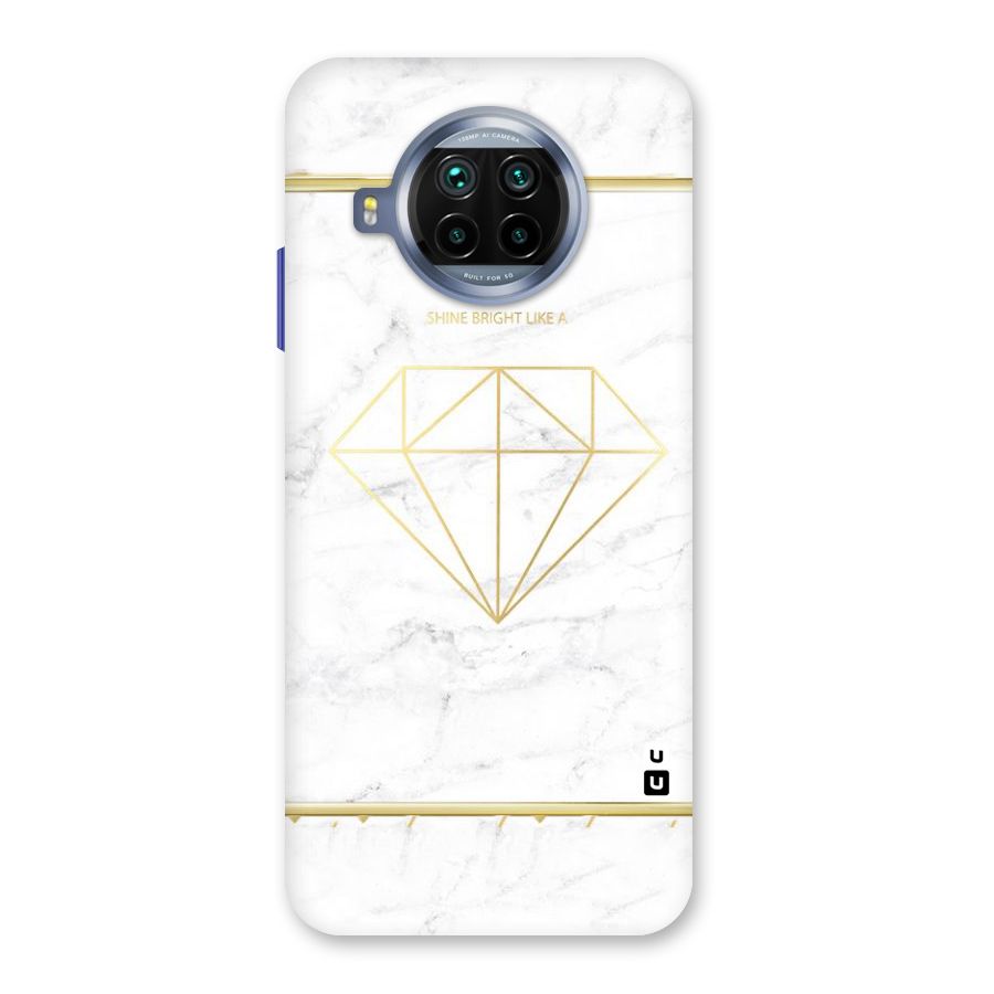 Bright Gold Diamond Back Case for Mi 10i