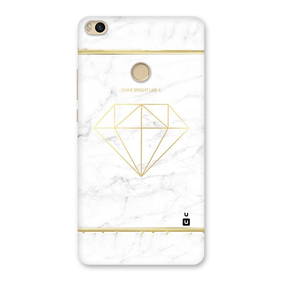 Bright Gold Diamond Back Case for Mi Max 2