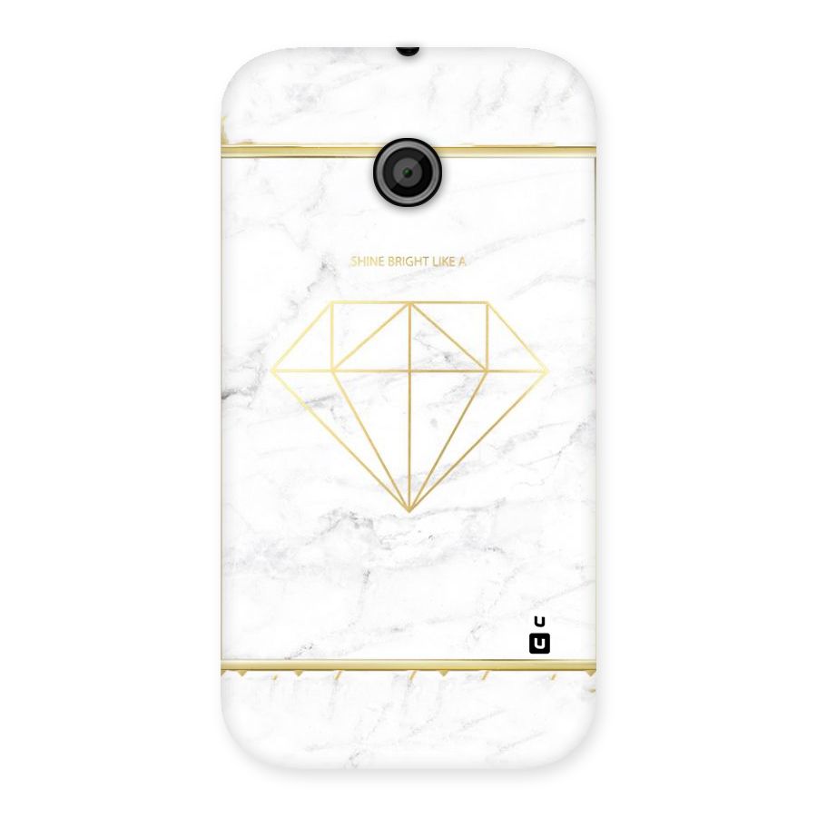 Bright Gold Diamond Back Case for Moto E