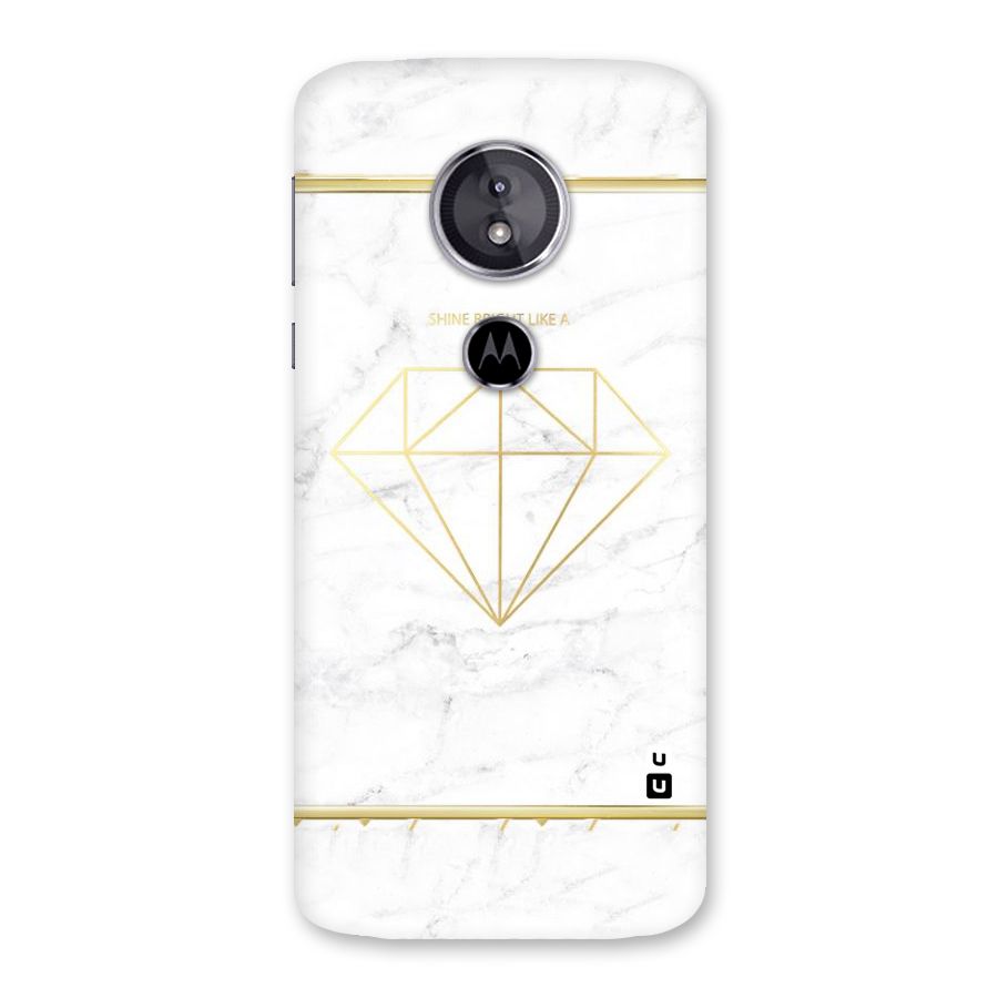 Bright Gold Diamond Back Case for Moto E5