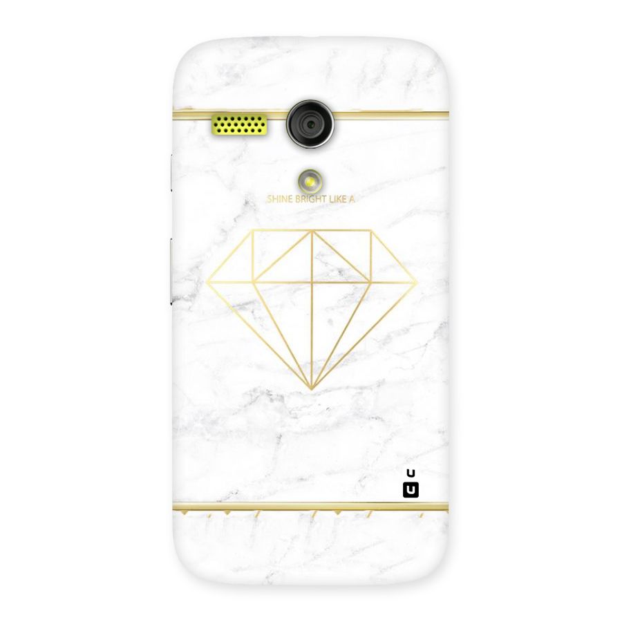 Bright Gold Diamond Back Case for Moto G