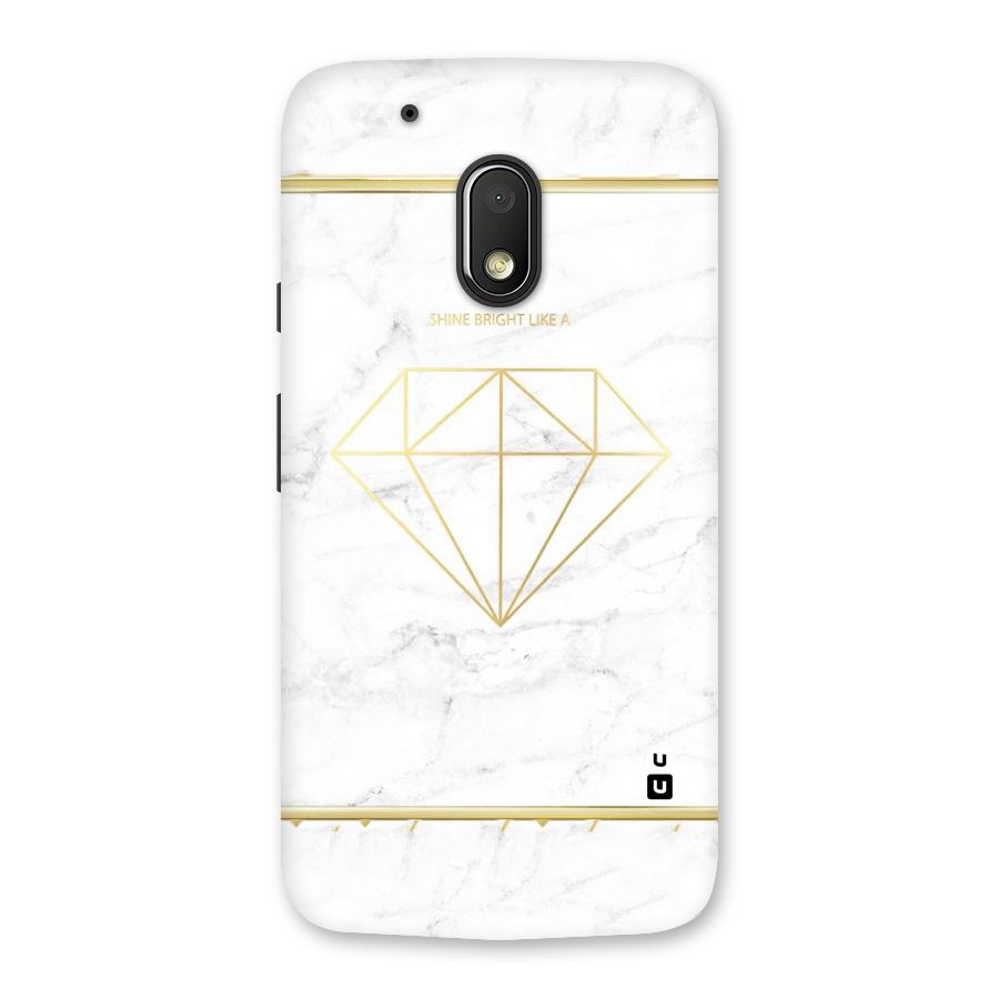 Bright Gold Diamond Back Case for Moto G4 Play